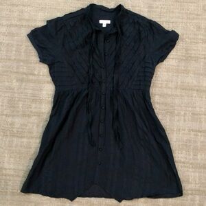 Silence + Noise Black Short sleeve Blouse